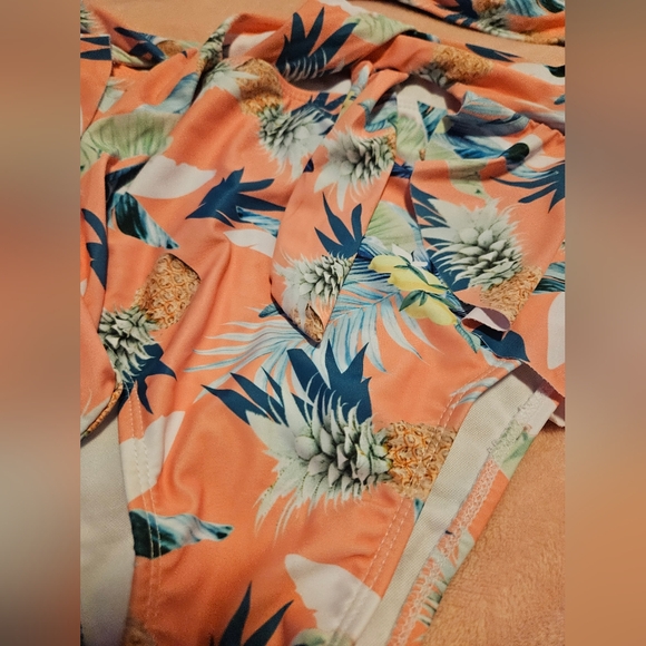 🩷5/$25🩷 Tropical Bow Bikini, Plus Size 3X - Picture 14 of 15